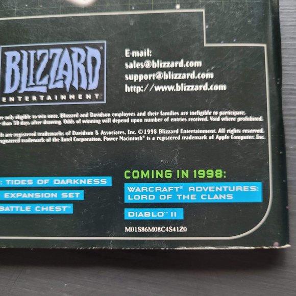 Star Craft Game Manual - 1998 Blizzard Entertainment - Picture 10 of 14